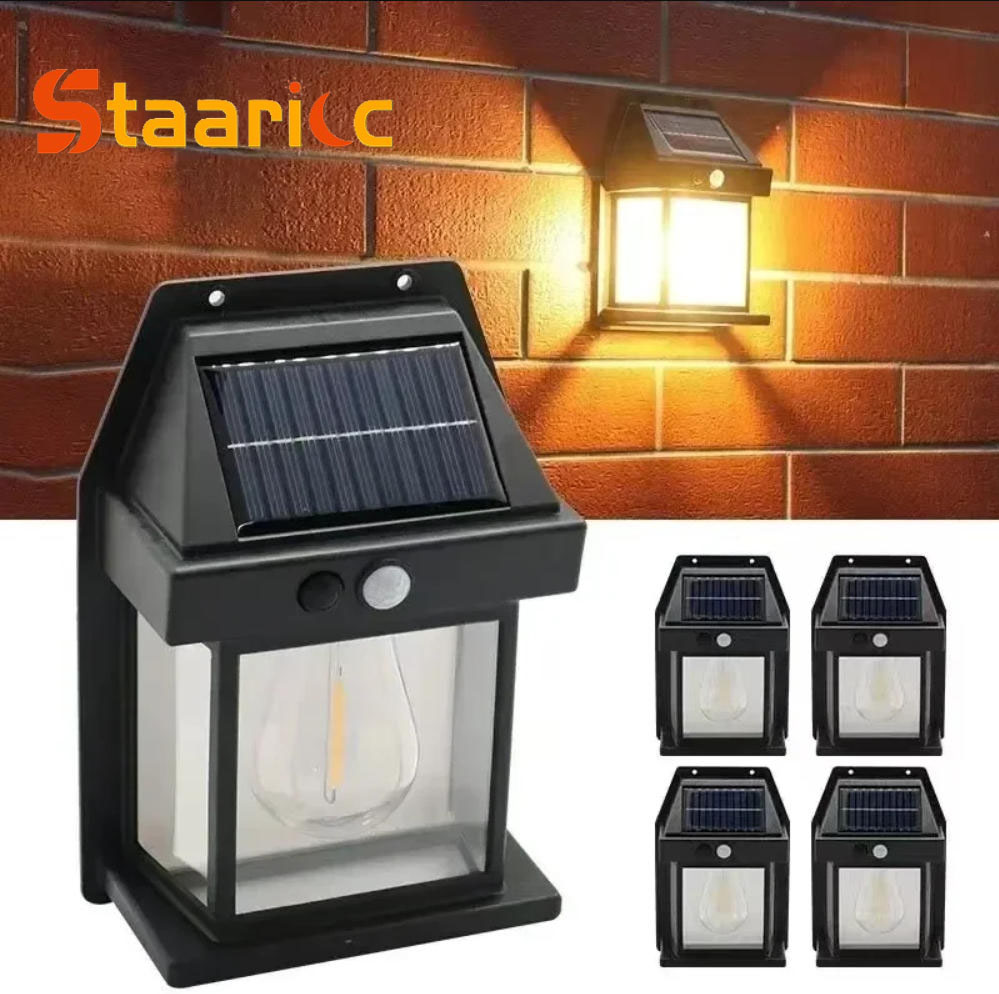 Smart Garden Light Camera - Outdoor Solar Tungsten Wall Light with