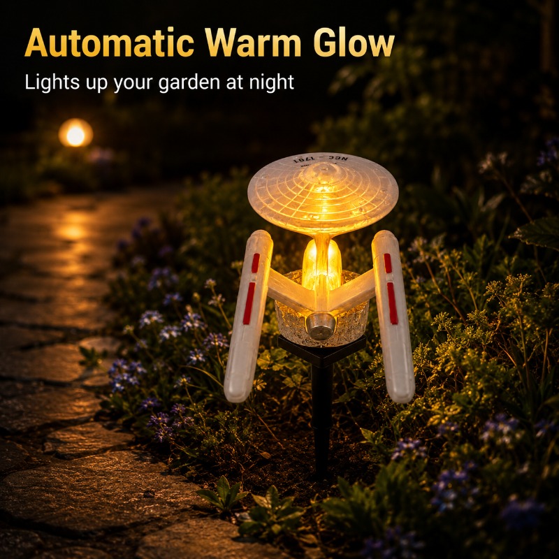 Star Trek USS Enterprise Solar - Smart Garden Light Camera review and price