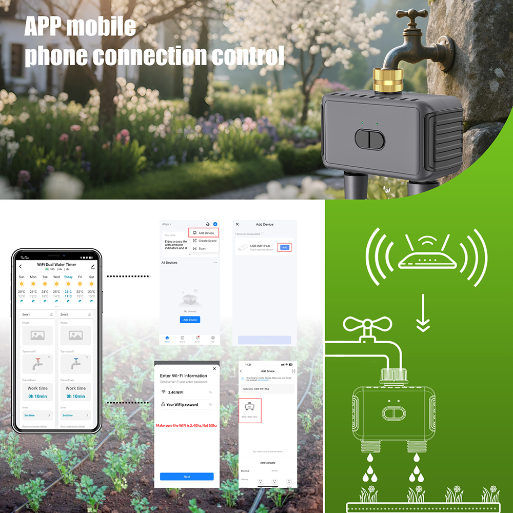 Tuya WiFi Water Timer Smart 2  - Smart Garden Watering Can review and price