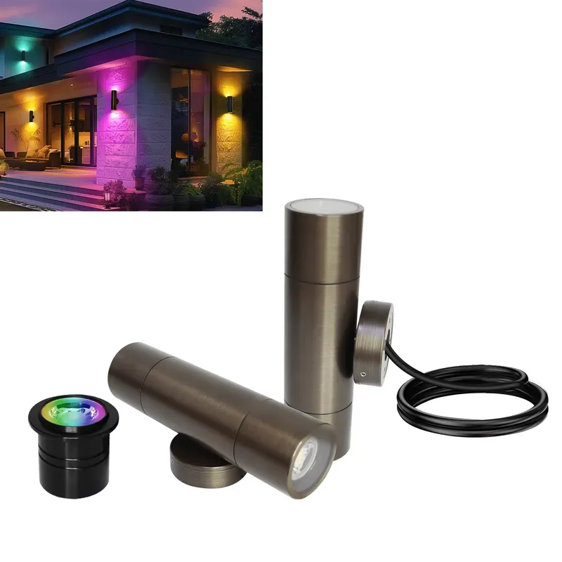 Durable Brass Outdoor LED Wall - Smart Garden Led Lights review and price