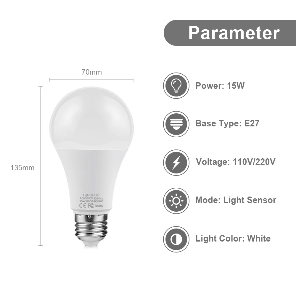 15W E27 LED Dusk to Dawn Night - Smart Garden Led Lights review and price
