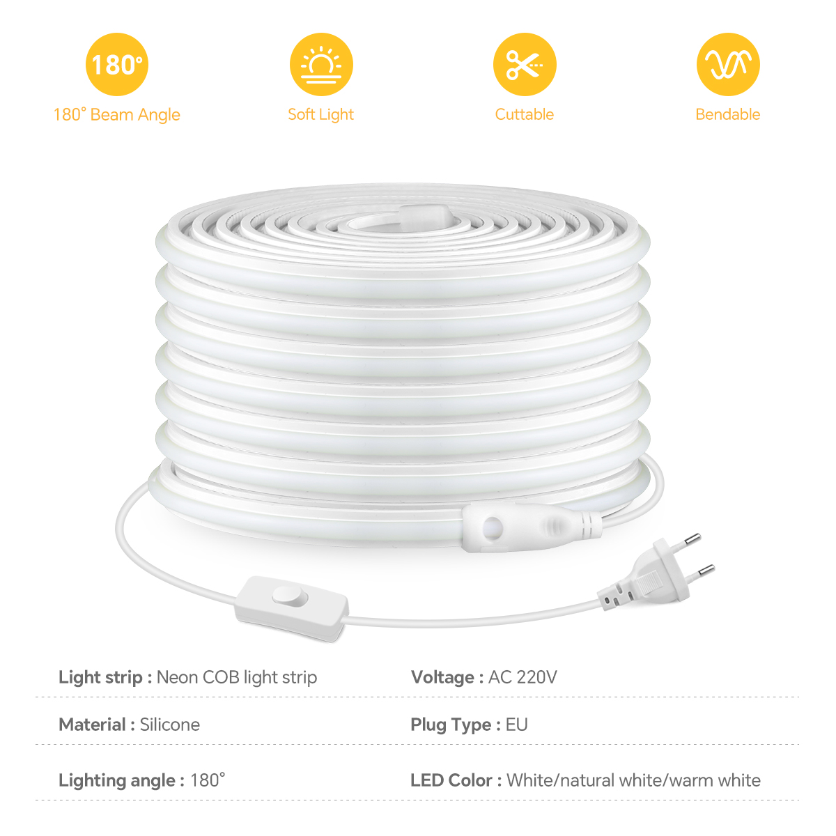 220V COB Led Strip High Densit - Smart Garden Lamp review and price