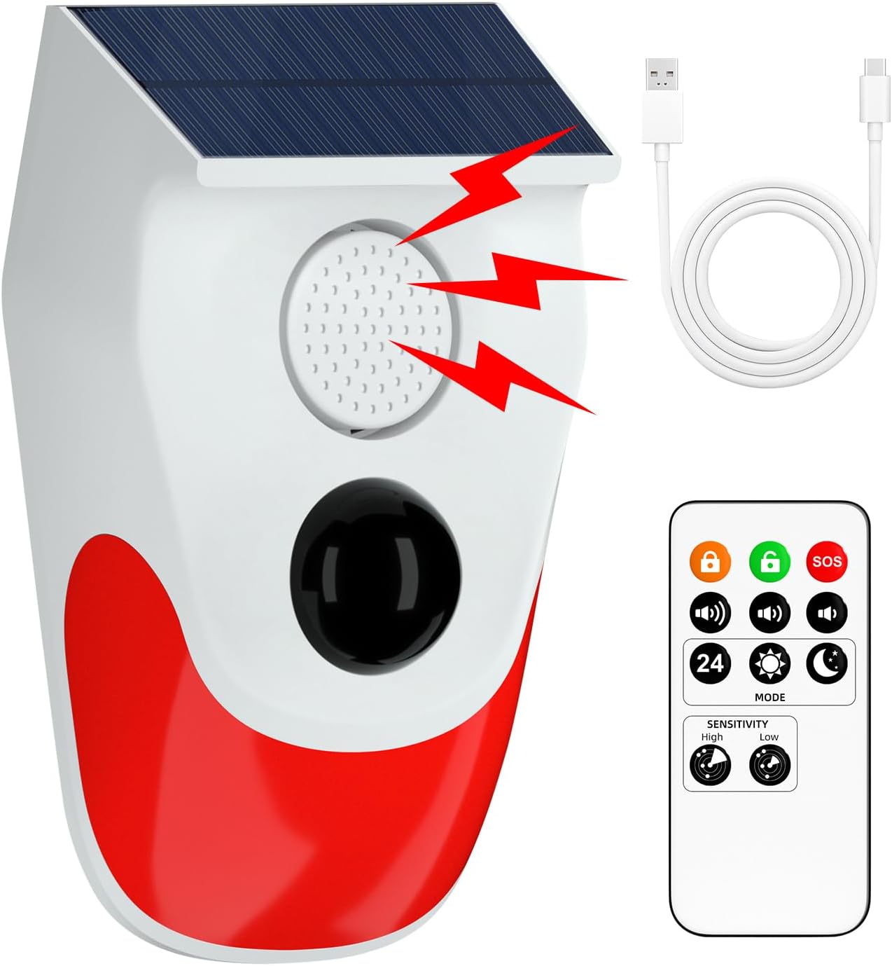 Solar Motion Sensor Outdoor Al - Smart Garden Light Camera review and price