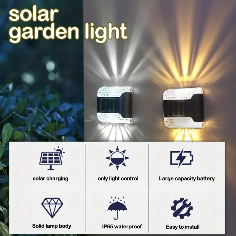 4pc Solar Wall Light: Outdoor  - Smart Garden Led Lights review and price