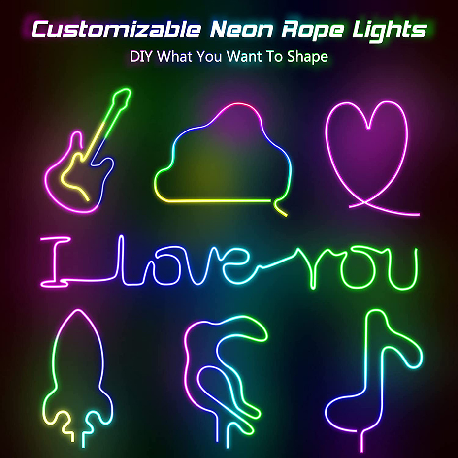 RGBIC LED Neon Strip 12V 96LED - Smart Garden Led Lights review and price