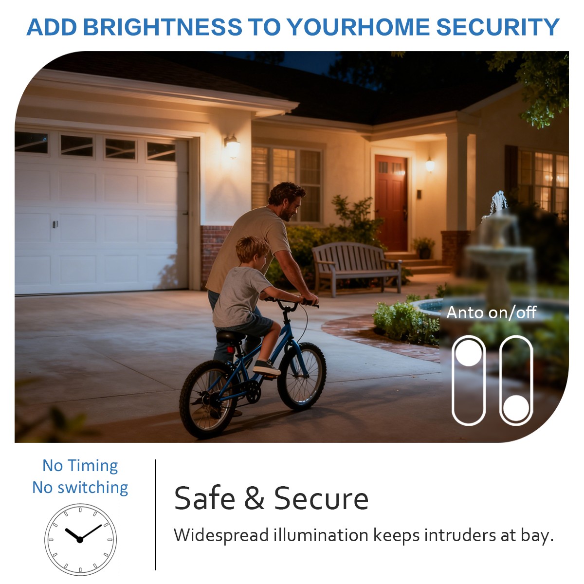 10pcs Auto ON OFF Sensor Light - Smart Garden Led Lights review and price